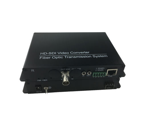 HD-SDI über Glasfaser-Video-Konverter,1/2/4/8/16-Ch HD-SDI-Video eingebettet mit Audio+1Ch Return 485/232/422,Daten,1.25G fournisseur