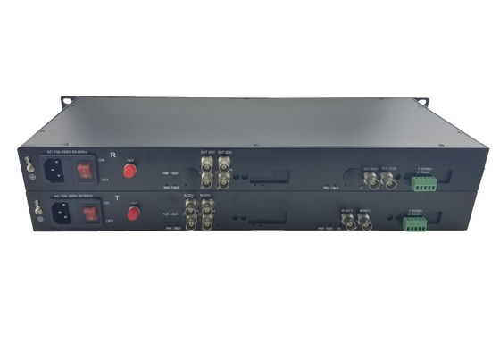 HD-SDI über Glasfaser-Video-Konverter,1/2/4/8/16-Ch HD-SDI-Video eingebettet mit Audio+1Ch Return 485/232/422,Daten,1.25G fournisseur