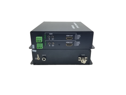 2 Kanäle HDMI Glasfaser CCTV FULL HD Video-Konverter 1080p HDMI Glasfaser Audio-Sender und Empfänger fournisseur