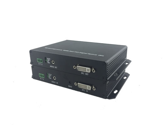 1 Kanal Langstrecken Dvi-zu-Faser-Konverter Transceiver-Empfänger über ein Glasfaserkabel Einzelmodus / Multimodus fournisseur