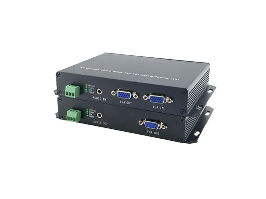 HD 2-Kanal-VGA zum optischen Konverter VGA Video-Audio-Erweiterung VGA Glasfaser-Sender & Empfänger fournisseur