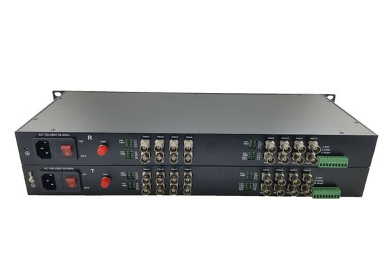 HD 16-Kanal CVI über Glasfaser-Transceiver HD 1080p Video-Konverter 0 ~ 80km Abstand Glasfaserempfänger fournisseur