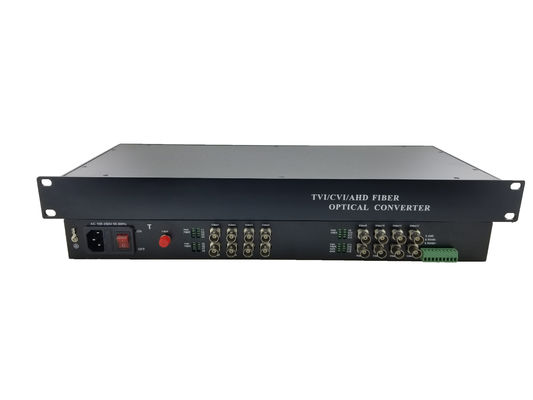 HD 16-Kanal CVI über Glasfaser-Transceiver HD 1080p Video-Konverter 0 ~ 80km Abstand Glasfaserempfänger fournisseur