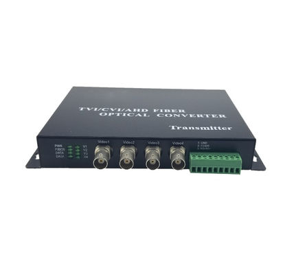 4 Kanal 1080P HD CVI Video-Optischer Konverter mit Rs485 Daten,1080P/4Ch 720P/960P/1080P HD-CVI/AHD/TVI Konverter fournisseur