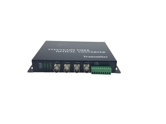 4 Kanal 1080P HD CVI Video-Optischer Konverter mit Rs485 Daten,1080P/4Ch 720P/960P/1080P HD-CVI/AHD/TVI Konverter fournisseur