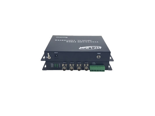 4 Kanal 1080P HD CVI Video-Optischer Konverter mit Rs485 Daten,1080P/4Ch 720P/960P/1080P HD-CVI/AHD/TVI Konverter fournisseur