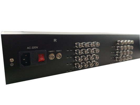 32CH 720P 960P 1080p HD 1080p CVI/TVI/AHD mit RS485-Daten Videowandler / Glasfaserübertrager fournisseur