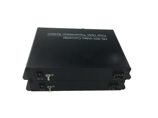 1 Kanal HD SDI-Sender Video-zu-Faser-Konverter mit RS485-Daten SFP 8V ~ 14V Gleichspannung 270Mb / s Bitrate fournisseur
