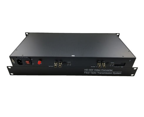 Rack-Full-HD-Einzelmodus 4-Kanal-HD-SDI-Sender Video-zu-Faser-Konverter fournisseur
