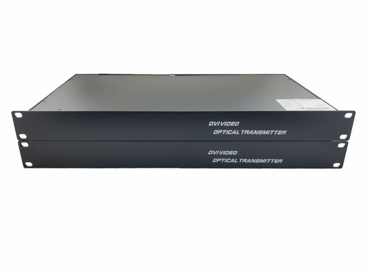 Rack 1080P/60Hz Verlustfreier Dvi-zu-Faser-Video-Konverter Transceiver Empfänger Single-Core 4-Kanal fournisseur