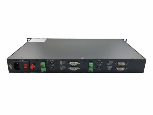 Rack 1080P/60Hz Verlustfreier Dvi-zu-Faser-Video-Konverter Transceiver Empfänger Single-Core 4-Kanal fournisseur