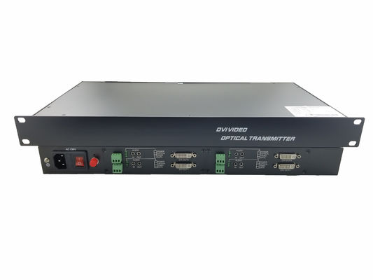 Rack 1080P/60Hz Verlustfreier Dvi-zu-Faser-Video-Konverter Transceiver Empfänger Single-Core 4-Kanal fournisseur