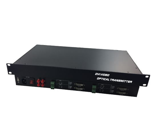 Rack 1080P/60Hz 4 Kern 4 Kanal 4 Daten 4Audio Verlustlose Dvi Videofaser Konverter Empfänger fournisseur