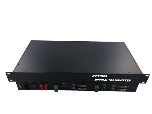 Rack 1080P/60Hz 4 Kern 4 Kanal 4 Daten 4Audio Verlustlose Dvi Videofaser Konverter Empfänger fournisseur