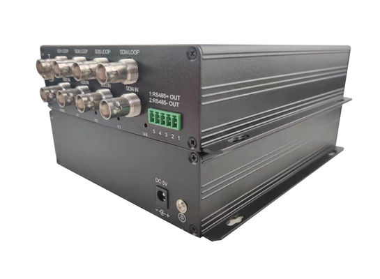 16-CH 720P 960P 1080P HDCVI/TVI/AHD Videofaser-Optische Sender 120MHz 1310nm/1550nm Einzelmodus Einzelfaser 20Km fournisseur