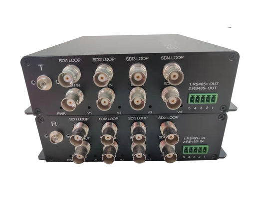 16-CH 720P 960P 1080P HDCVI/TVI/AHD Videofaser-Optische Sender 120MHz 1310nm/1550nm Einzelmodus Einzelfaser 20Km fournisseur