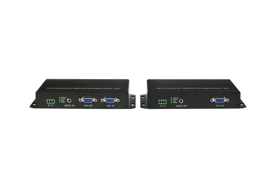 2 CH 1080P/60Hz VGA Glasfaser-Konverter /Unkomprimiert auf Glasfaser Videoübertragung + Daten,verfügbar OEM/ODM fournisseur
