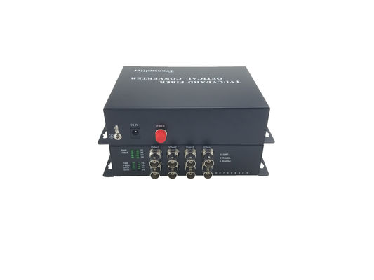 AHD CVI TVI Glasfaserkonverter, 8-CH 1080P Video-Optik mit umgekehrter RS485-Daten Single Fiber Mode 20KM fournisseur
