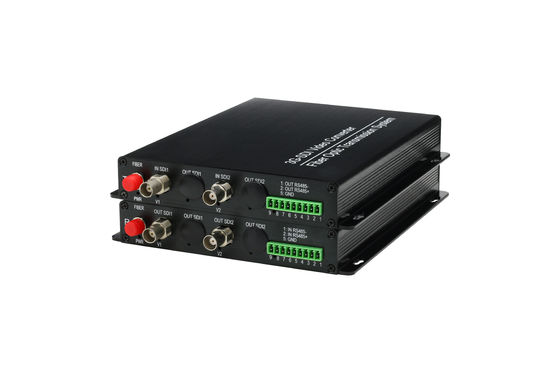2 Kanäle Vorwärts 1080P/30Hz HDSDI Video Converter eingebettete Audiofunktion mit 1Ch Reverse RS485 Daten fournisseur