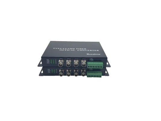 CCTV-Kamerasystem 4ch1080P HD CVI/AHD/TVI Glasfaser-Video-Audio-Datenumwandler fournisseur
