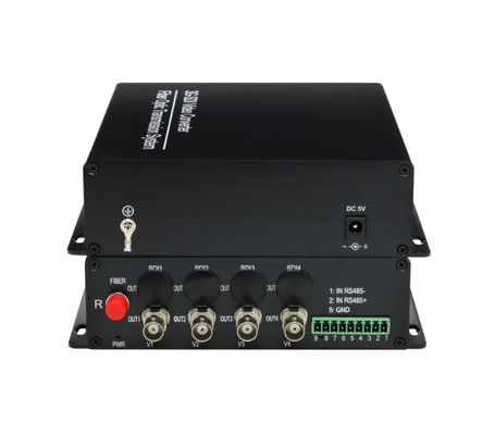 1080p 4 Kanal 3G-SDI-Faser-Konverter mit rs485+1 Kanal-Forward-Audio-Einzelmodus FC fournisseur