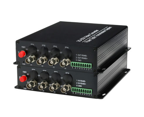 1080p 4 Kanal 3G-SDI-Faser-Konverter mit rs485+1 Kanal-Forward-Audio-Einzelmodus FC fournisseur