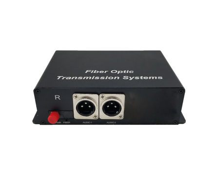2 Kanäle Vorwärts XLR Balanced Audio to Fiber Converter, überträgt Qualitäts-Audiosignale bis zu 12,5 Meilen Single-Mode fournisseur