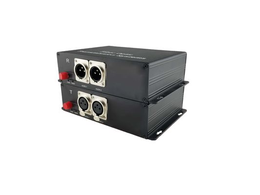 2 Kanäle Vorwärts XLR Balanced Audio to Fiber Converter, überträgt Qualitäts-Audiosignale bis zu 12,5 Meilen Single-Mode fournisseur