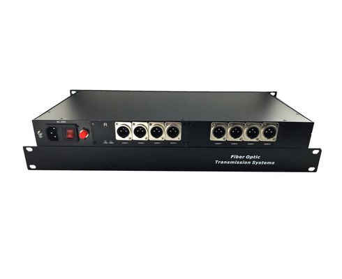 8-Kanal-Forward-XLR-Audio-zu-Faser-Konverter, überträgt hochwertige Audiosignale bis zu 12,5 Meilen Single-Mode fournisseur