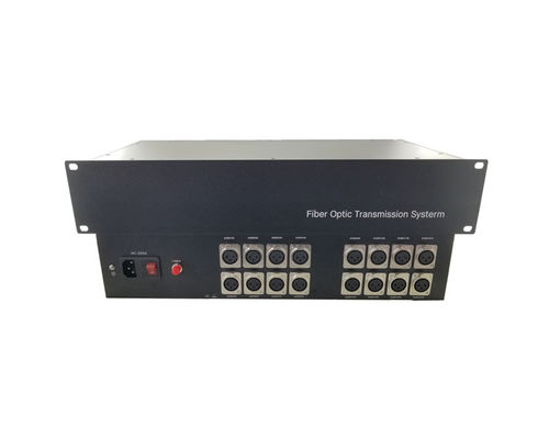 16-Kanal-Forward XLR Balanced Audio-to-Fiber-Konverter, überträgt Qualitäts-Audio-Signale bis zu 12,5 Meilen Single-Mode fournisseur