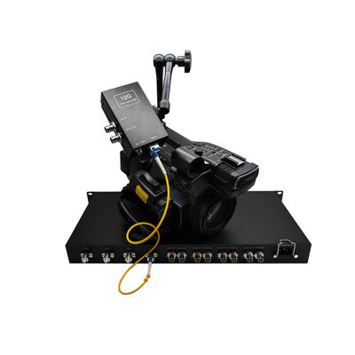 4 in 1 EFP 12G-SDI-Video-zu-Kamera-Optische Glasfaser-Übertragungssystem mit 4 PC-Sender und 1 PC-Rack-CCU
