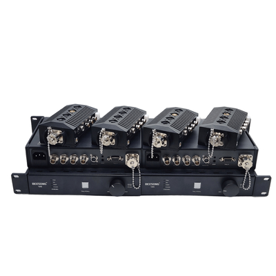 Rack-Montage-Chassis 4K SDI So-ny Kamera-Glasfaser-Übertragungssystem, Glasfaser-Kameraadapter + Glasfaser-Basisstation
